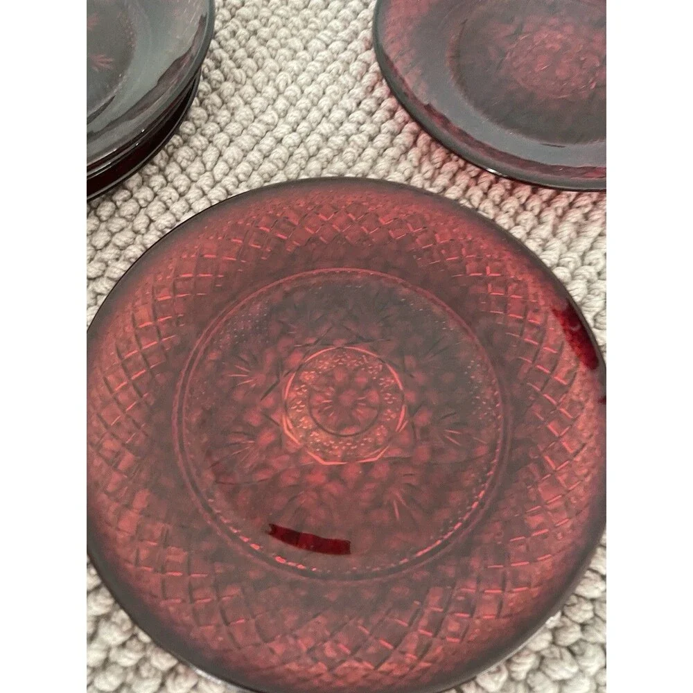 Cristal D'Arques Durand Luminarc Red Glass 8
